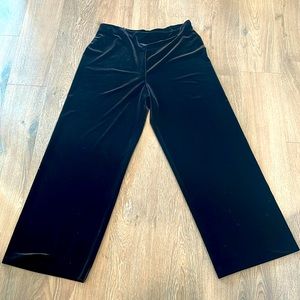 NWOT Alex Evenings Black Velvet Pants